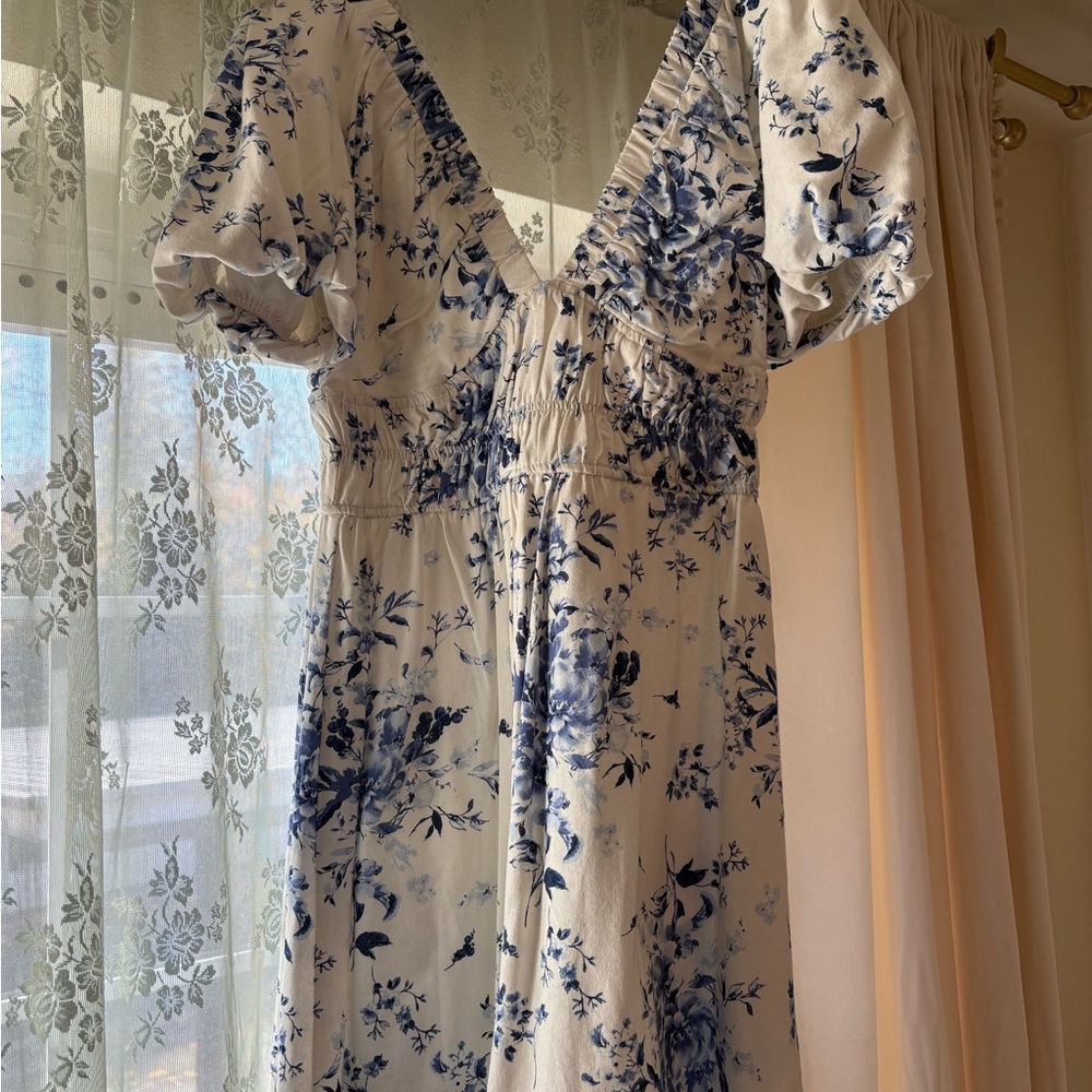 Floral Puff Sleeve Dress